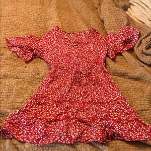 Flowy floral summer dress